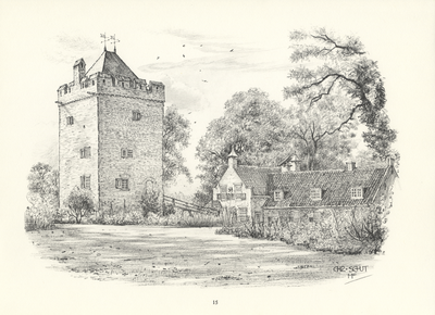 817470 Gezicht op de woontoren Lunenburg (Langbroekerwetering 97-99) te Nederlangbroek (gemeente Langbroek) uit het ...